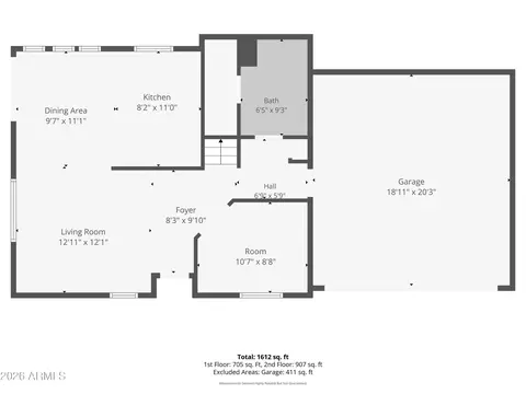 Floorplan - 1575 E Baylor Ln #B, Gilbert, AZ 85296 photo 1 of 6