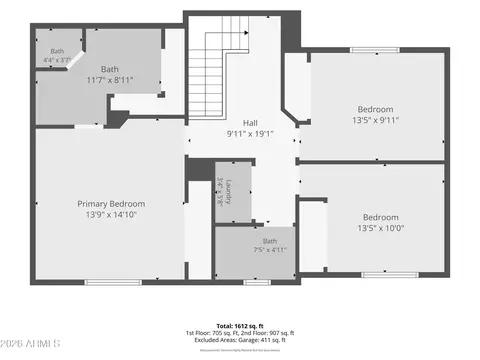 Floorplan - 1575 E Baylor Ln #B, Gilbert, AZ 85296 photo 5 of 6