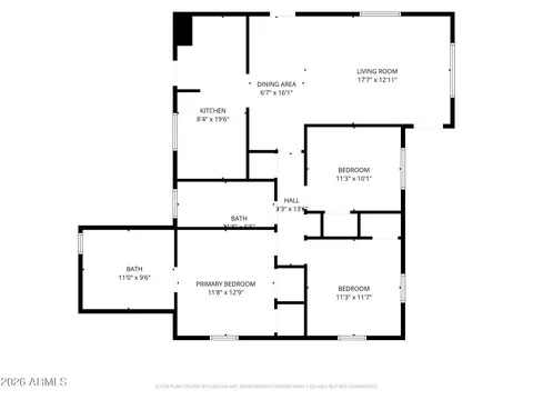 Floorplan - 2016 W Whitton Ave, Phoenix, AZ 85015 photo 1 of 1