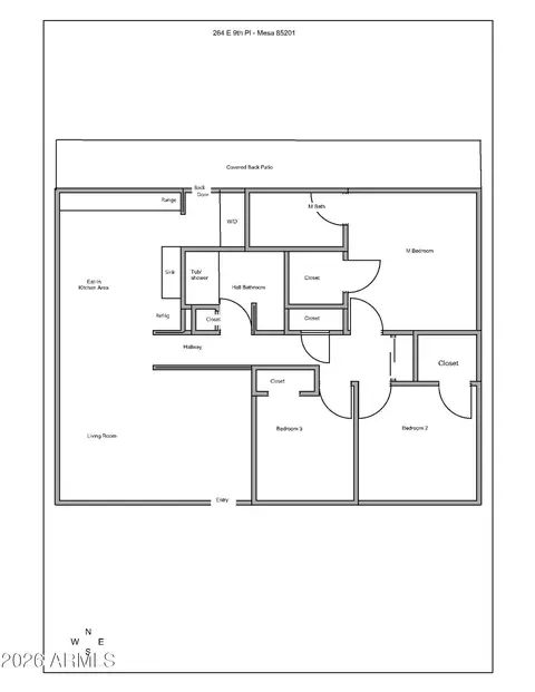 Floorplan - 264 E 9th Dr, Mesa, AZ 85210 photo 1 of 1