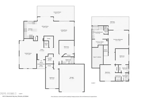 Floorplan - 4512 E Mountain Sky Ave, Phoenix, AZ 85044 photo 3 of 3