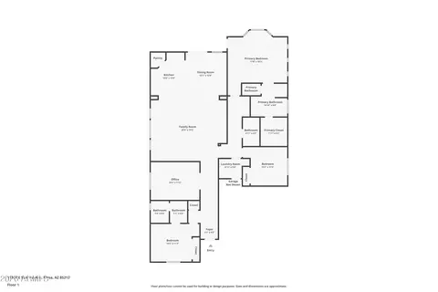 Floorplan - 11508 E Sonrisa Ave, Mesa, AZ 85212 photo 1 of 1