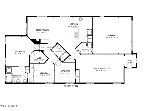 Floorplan - 13443 E Ace High Dr, Vail, AZ 85641 photo 1 of 1