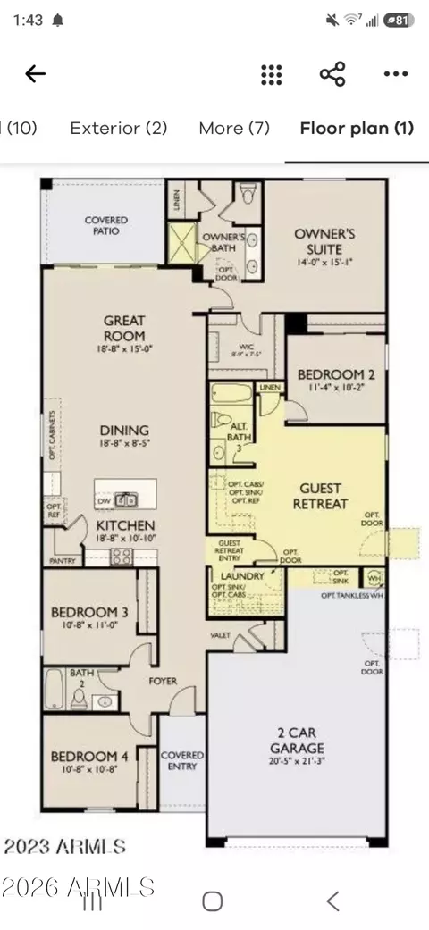 Floorplan - 4646 S Ferric --, Mesa, AZ 85212 photo 1 of 1