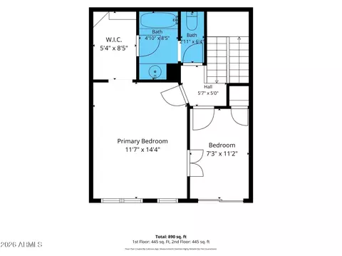 Floorplan - 1645 W Baseline Rd #2107, Mesa, AZ 85202 photo 2 of 3