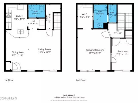 Floorplan - 1645 W Baseline Rd #2107, Mesa, AZ 85202 photo 3 of 3