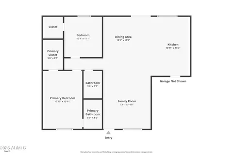 Floorplan - 2916 W Meadow Dr, Phoenix, AZ 85053 photo 1 of 1