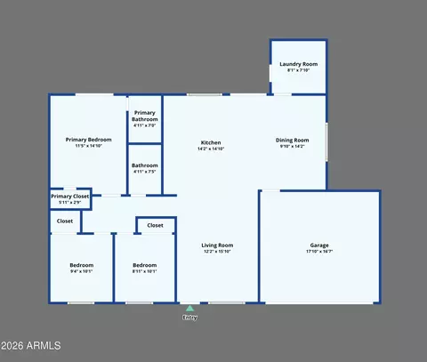 Floorplan - 2015 E Vista Dr, Phoenix, AZ 85022 photo 1 of 1