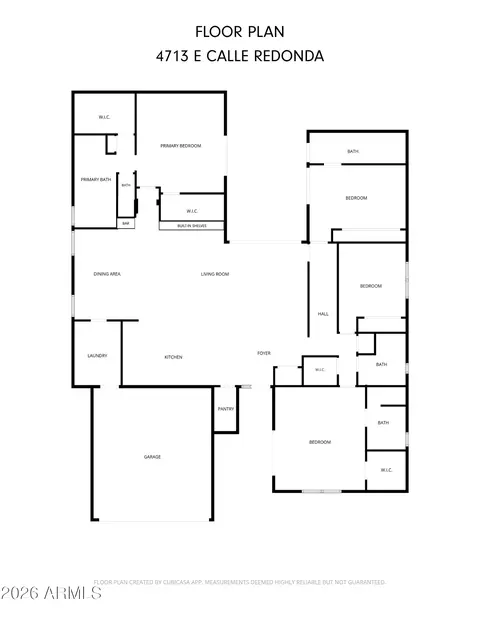 Floorplan - 4713 E Calle Redonda --, Phoenix, AZ 85018 photo 1 of 1