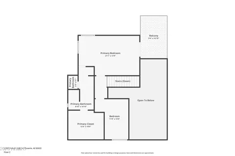 Floorplan - 1136 E Forest Hills Dr, Phoenix, AZ 85022 photo 2 of 3