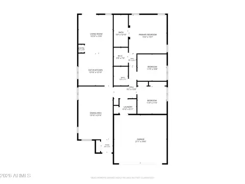Floorplan - 2610 W Romley Rd, Phoenix, AZ 85041 photo 1 of 1