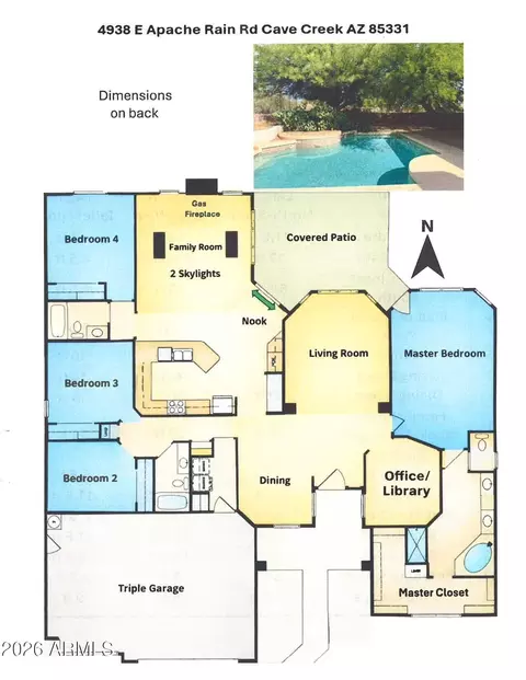 Floorplan - 4938 E Apache Rain Rd, Cave Creek, AZ 85331 photo 1 of 2