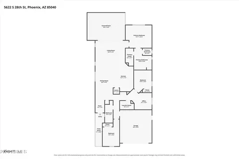 Floorplan - 5622 S 28th St, Phoenix, AZ 85040 photo 1 of 1