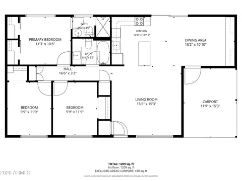 Floorplan - 723 S Spencer --, Mesa, AZ 85204 photo 1 of 2