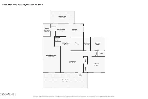 Floorplan - 544 E Fred Ave, Apache Junction, AZ 85119 photo 1 of 1
