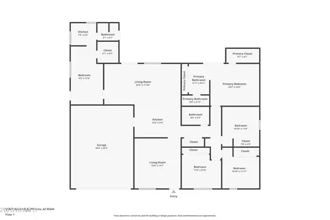 Floorplan - 5145 E Bannock St, Phoenix, AZ 85044 photo 1 of 1
