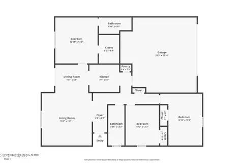 Floorplan - 410 E Behrend Dr, Phoenix, AZ 85024 photo 1 of 1
