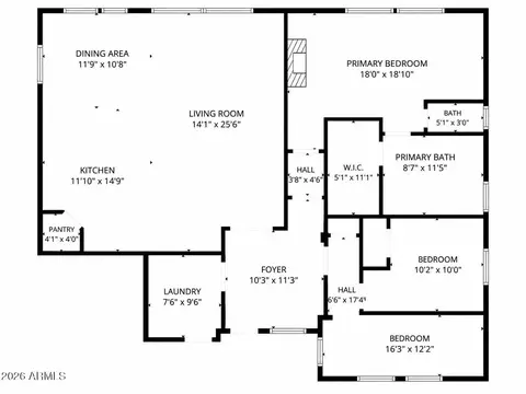 Floorplan - 3126 E Preston St, Mesa, AZ 85213 photo 5 of 5