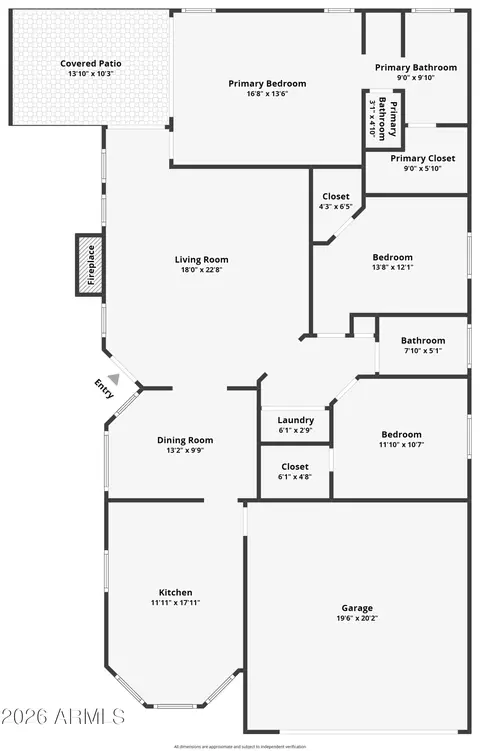 Floorplan - 417 S Ash St, Gilbert, AZ 85233 photo 1 of 1