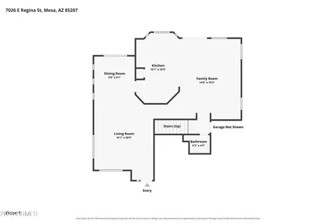 Floorplan - 7026 E Regina St, Mesa, AZ 85207 photo 1 of 2