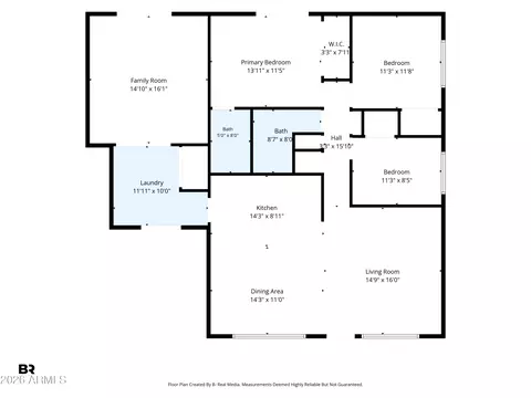 Floorplan - 1263 E Marilyn Ave, Mesa, AZ 85204 photo 1 of 1