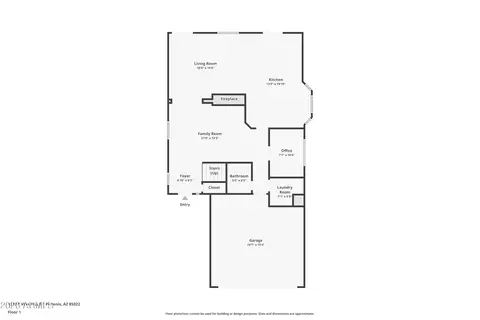 Floorplan - 1218 E Villa Rita Dr, Phoenix, AZ 85022 photo 1 of 2