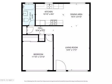 Floorplan - 1111 E Turney Ave #5, Phoenix, AZ 85014 photo 1 of 1