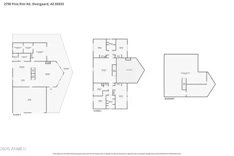 Floorplan - 2790 Pine Rim Rd, Overgaard, AZ 85933 photo 1 of 5