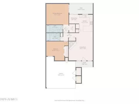 Floorplan - 822 E Fern Dr S, Phoenix, AZ 85014 photo 1 of 1