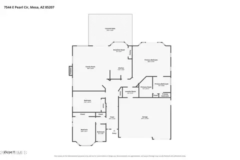 Floorplan - 7544 E Pearl Cir E, Mesa, AZ 85207 photo 2 of 2
