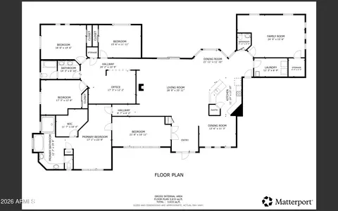 Floorplan - 3357 Basin Rd, Overgaard, AZ 85933 photo 1 of 1