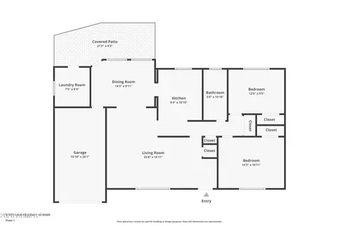 Floorplan - 5714 E Covina Rd, Mesa, AZ 85205 photo 1 of 1