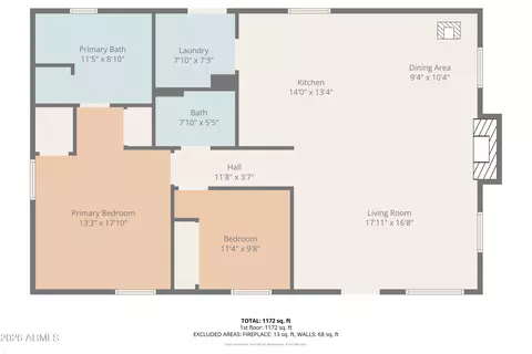 Floorplan - 1992 Red Deer Run, Overgaard, AZ 85933 photo 1 of 3