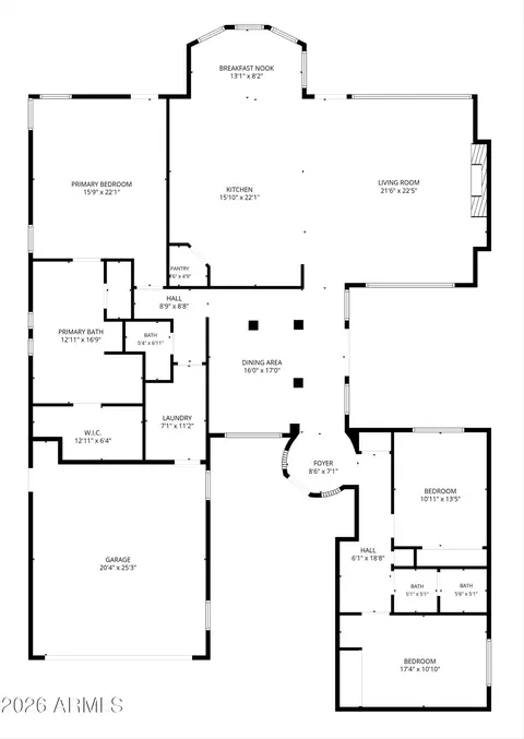 Floorplan - 3212 E Constance Way, Phoenix, AZ 85042 photo 2 of 2