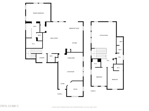 Floorplan - 4730 S Twinleaf Dr, Gilbert, AZ 85297 photo 1 of 1