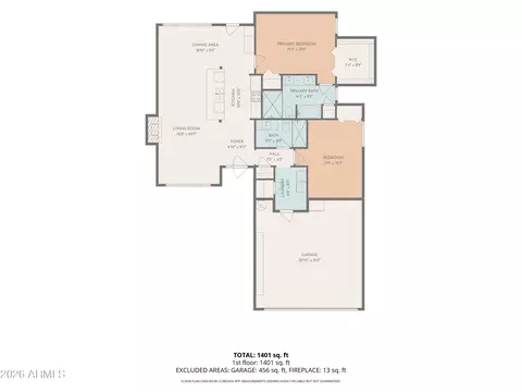 Floorplan - 1229 E Rowlands Ln, Phoenix, AZ 85022 photo 1 of 1