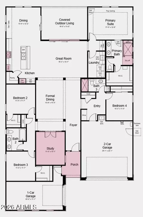 Floorplan - 1642 E Caleb Rd, Phoenix, AZ 85085 photo 1 of 2