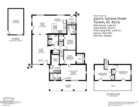 Floorplan - 3520 E Sylvane St, Tucson, AZ 85713 photo 1 of 1