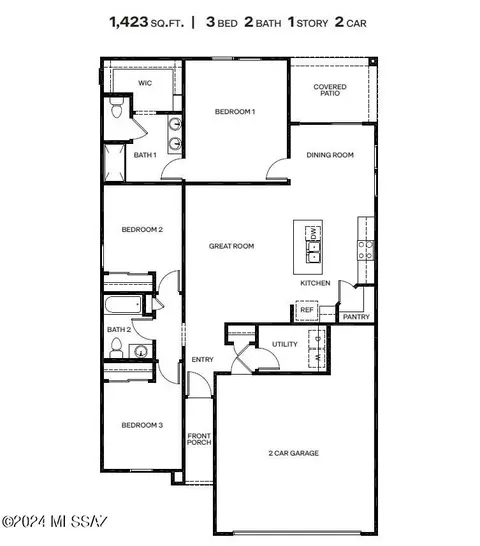 Floorplan - 14088 E Crotalus Way, Vail, AZ 85641 photo 5 of 5