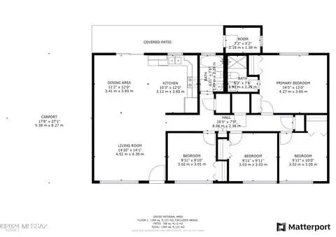 Floorplan - 8331 E Cooper Pl, Tucson, AZ 85710 photo 1 of 1