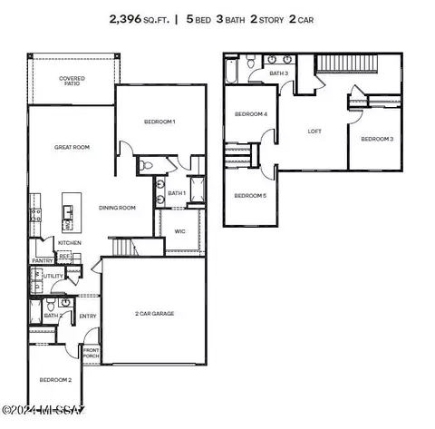 Floorplan - 14075 E Crotalus Way, Vail, AZ 85641 photo 1 of 5
