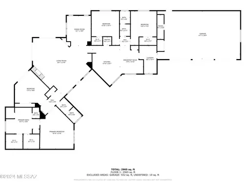 Floorplan - 4955 E Parade Ground Loop, Tucson, AZ 85712 photo 1 of 1