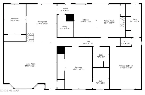 Floorplan - 5374 E 4th St, Tucson, AZ 85711 photo 1 of 1