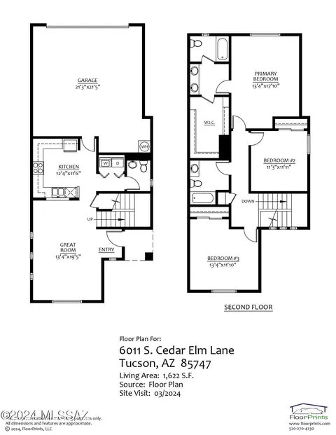 Floorplan - 6011 S Cedar Elm Ln, Tucson, AZ 85747 photo 1 of 1