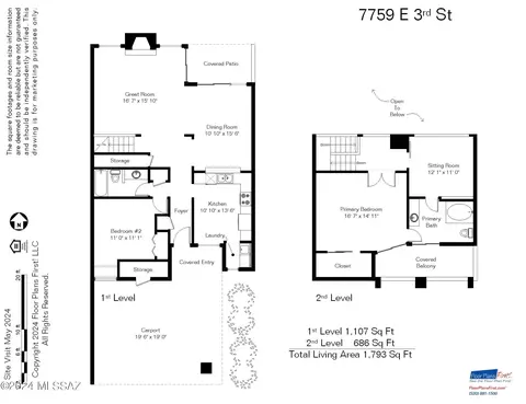 Floorplan - 7759 E 3rd St, Tucson, AZ 85710 photo 1 of 1