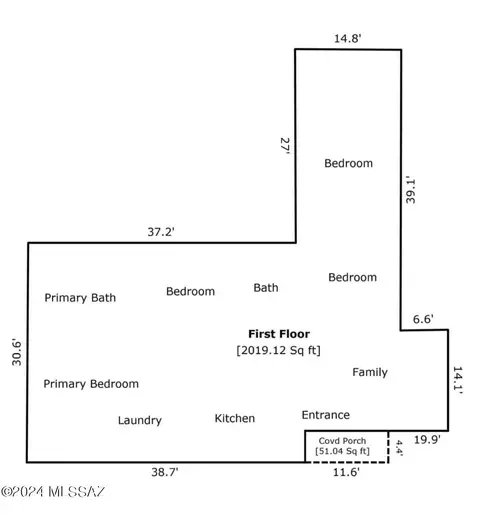 Floorplan - 454 S Biddle Ave, Willcox, AZ 85643 photo 1 of 1