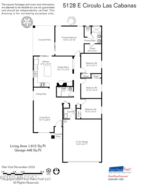 Floorplan - 5128 E Circulo Las Cabanas, Tucson, AZ 85711 photo 1 of 1