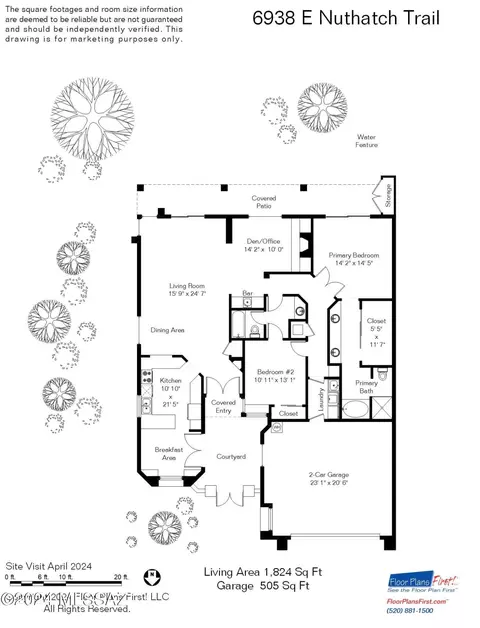 Floorplan - 6938 E Nuthatch Trl, Tucson, AZ 85750 photo 1 of 1