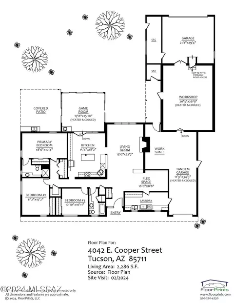 Floorplan - 4042 E Cooper St, Tucson, AZ 85711 photo 1 of 1