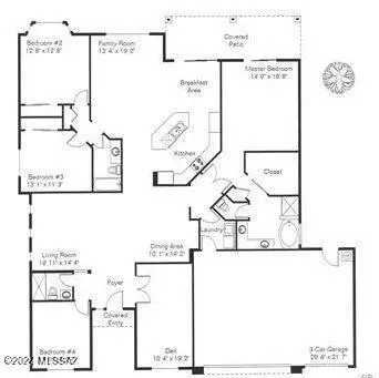 Floorplan - 13837 E Red Hawk Sky Trl, Vail, AZ 85641 photo 1 of 1